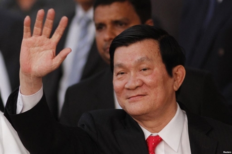 ປະທານປະເທດ ເຈືອງເຕີ້ນຊາງ ຕ້ອນຮັບເອກອັກຄະລັດຖະທູດ ເກຼັກ ປະຈຳຫວຽດນາມເຂົ້າອຳລາ